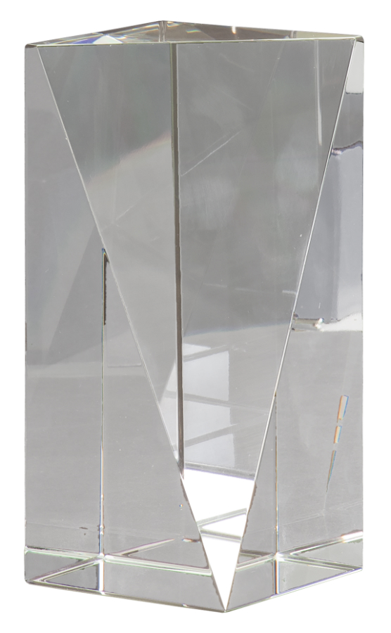 7" Crystal Triangle Front Pillar