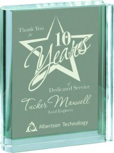 3 3/4" x 5" Clear Crystal Book