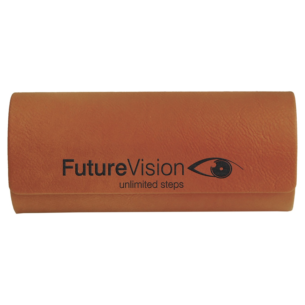 6 1/2" x 2 1/2" Rawhide Laserable Leatherette Eyeglass Case