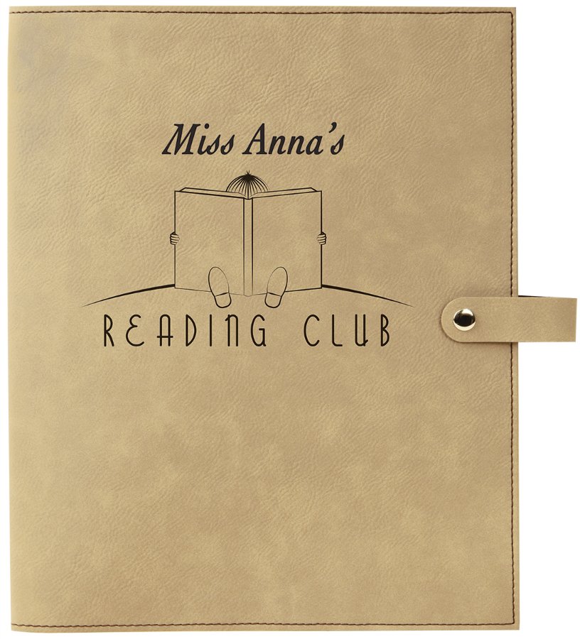 8 3/4" x 11" Light Brown Leatherette Book/Bible Cover with Snap Closure