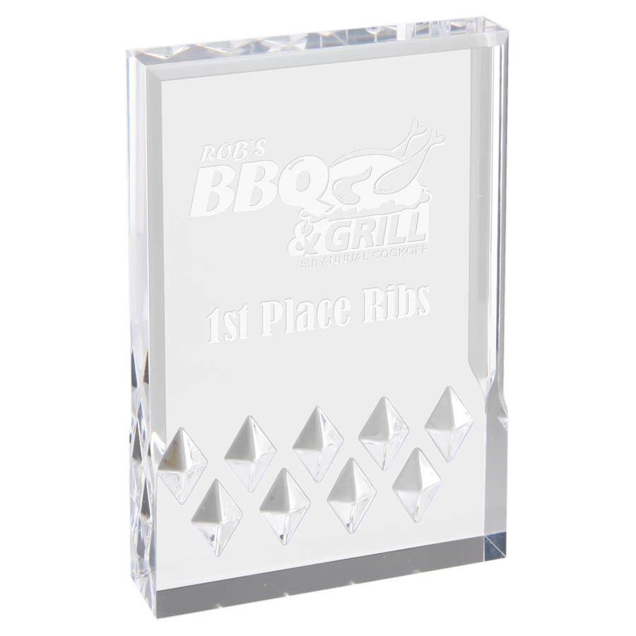 6" x 8" Silver Diamond Mirage Acrylic