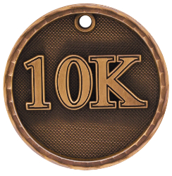 2" Antique Bronze 3D 10K Medal