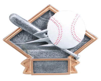 6" x 4 1/2" Baseball Diamond Plate Resin