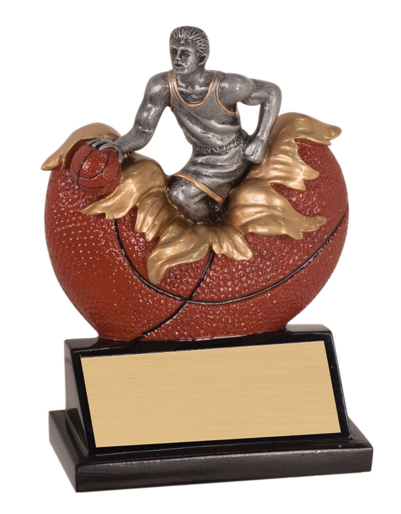 5 1/4" Male Basketball Xploding Resin