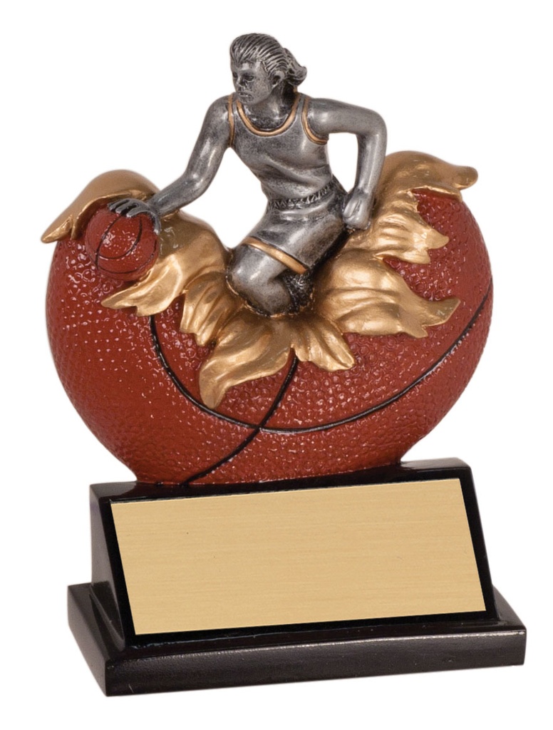 5 1/4" Female Basketball Xploding Resin