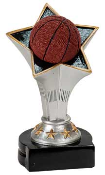 5 3/4" Basketball Rising Star Resin