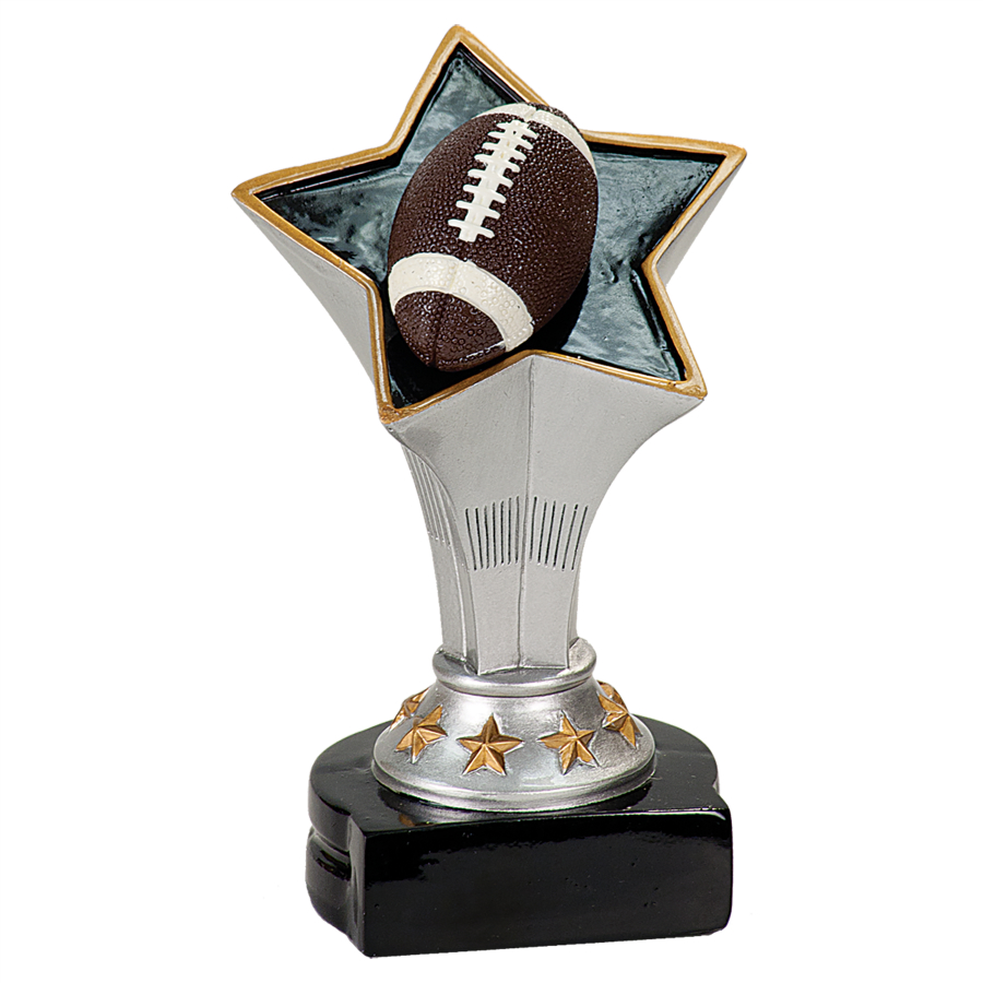 5 3/4" Football Rising Star Resin