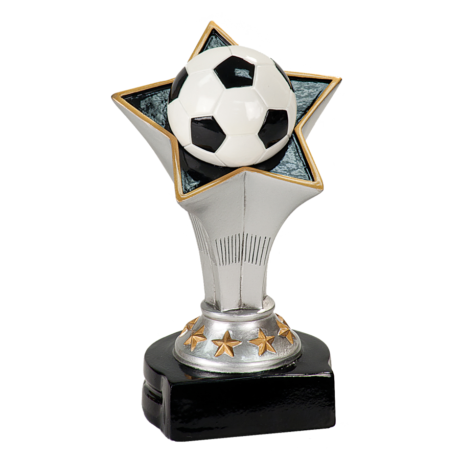 5 3/4" Soccer Rising Star Resin