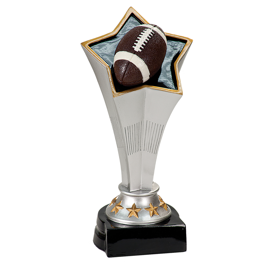 8 3/4" Football Rising Star Resin