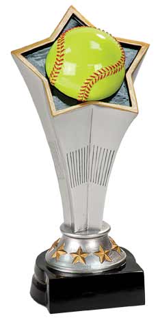 8 3/4" Softball Rising Star Resin