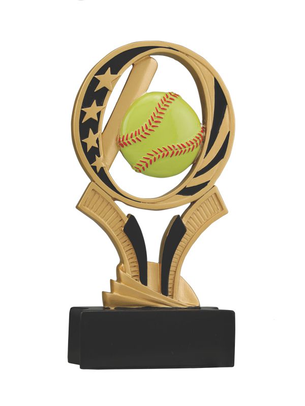 6" Softball MidNite Star Resin
