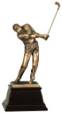 15" Bronze Male Golf Resin Award