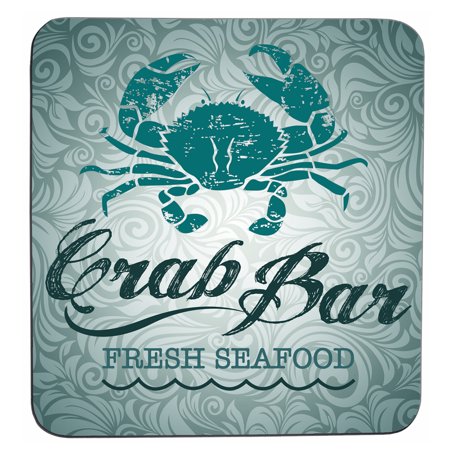 3 3/4" x 3 3/4" Sublimatable Flexible Square Coaster with Rubber Backing