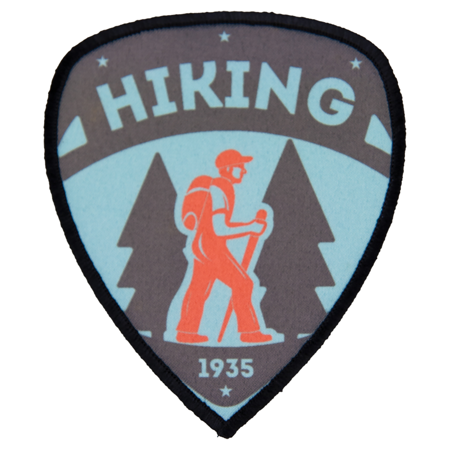 3" x 3 1/2" Shield Sublimatable Patch with Adhesive & Black Border