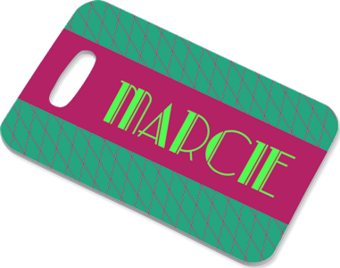 2.75" x 4" Gloss Unisub FRP Sublimatable 2-Sided Rectangle Bag Tag