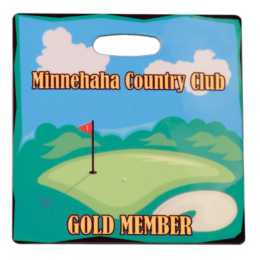 3.5" x 3.5" Gloss Unisub FRP Sublimatable Square 2-Sided Bag Tag