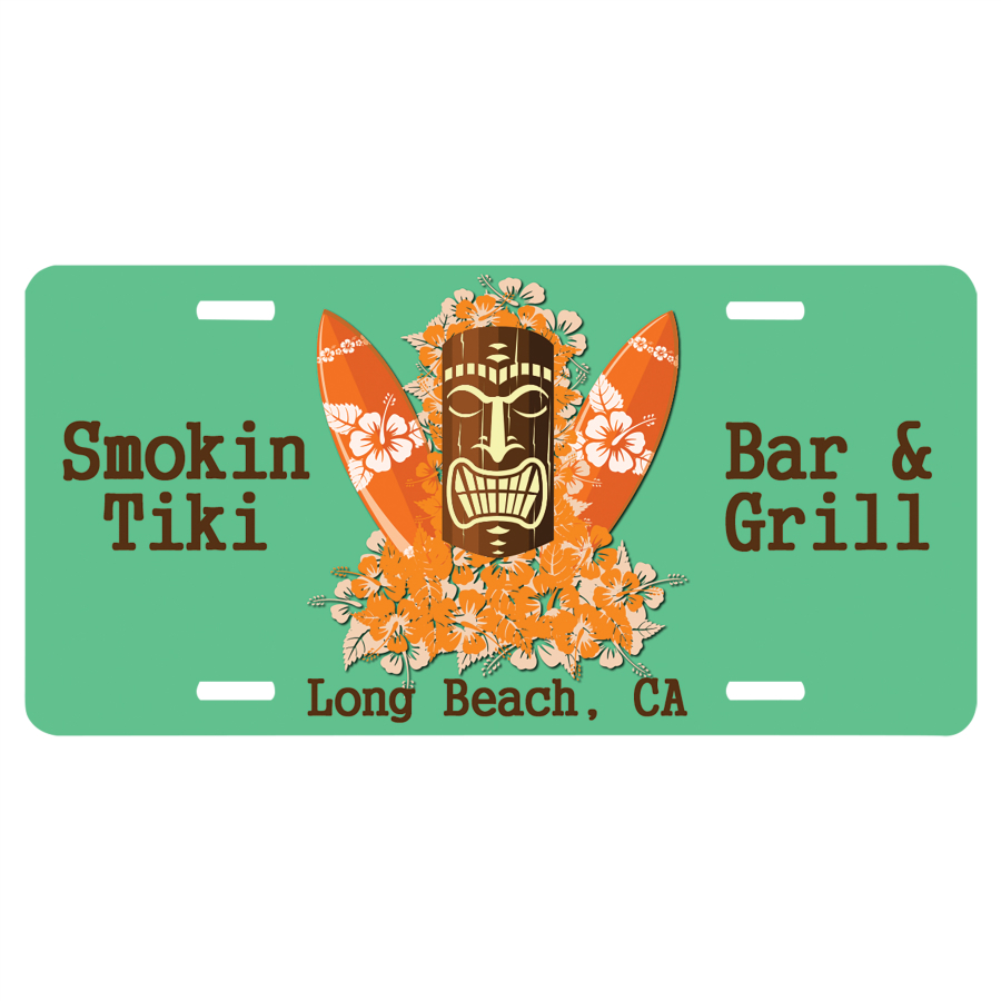 11.88" x 5.88" Gloss White Sublimatable Unisub Aluminum License Plate