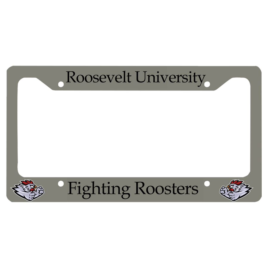 12.21" x 6.46" Gloss White Sublimatable Unisub Aluminum License Plate Frame