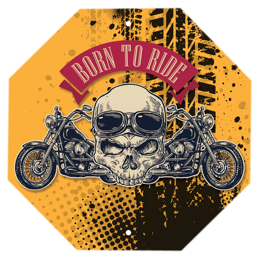 12" x 12" x .025" White Sublimatable UVSub Aluminum Stop Sign with 2 Holes