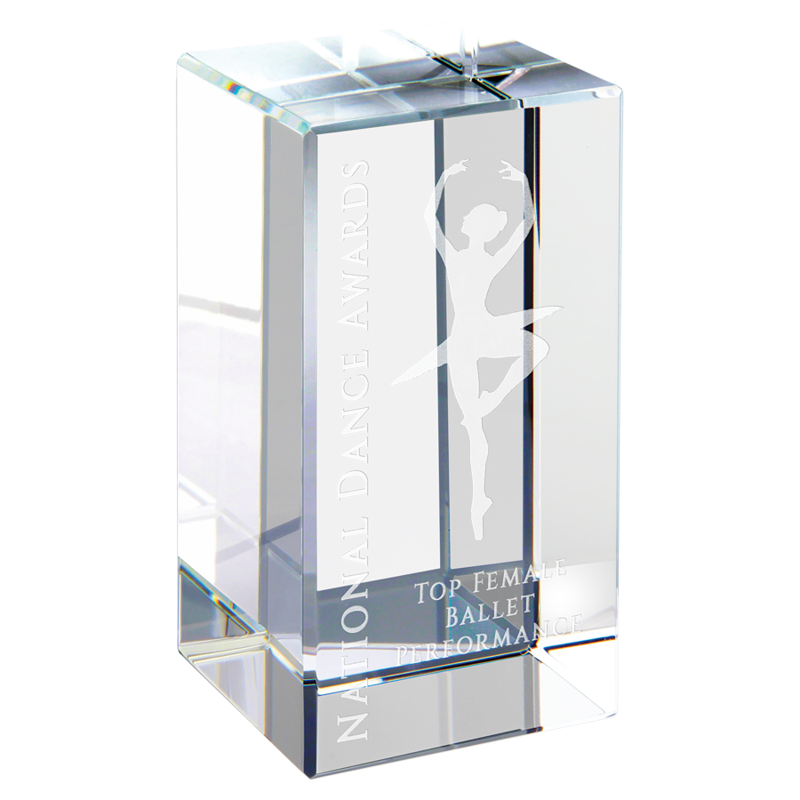 2" x 4" Clear Crystal Block