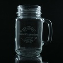 Libbey 97084 16 oz. Drinking Jar / Mason Jar with Handle