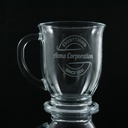 Acopa 16 oz. Clear Glass Cafe Mug