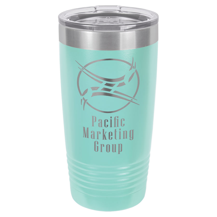 Polar Camel 20 oz. Teal Ringneck Vacuum Insulated Tumbler w/Clear Lid
