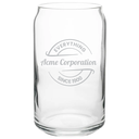 Deep Etched or Lasered 16 oz Can Glass