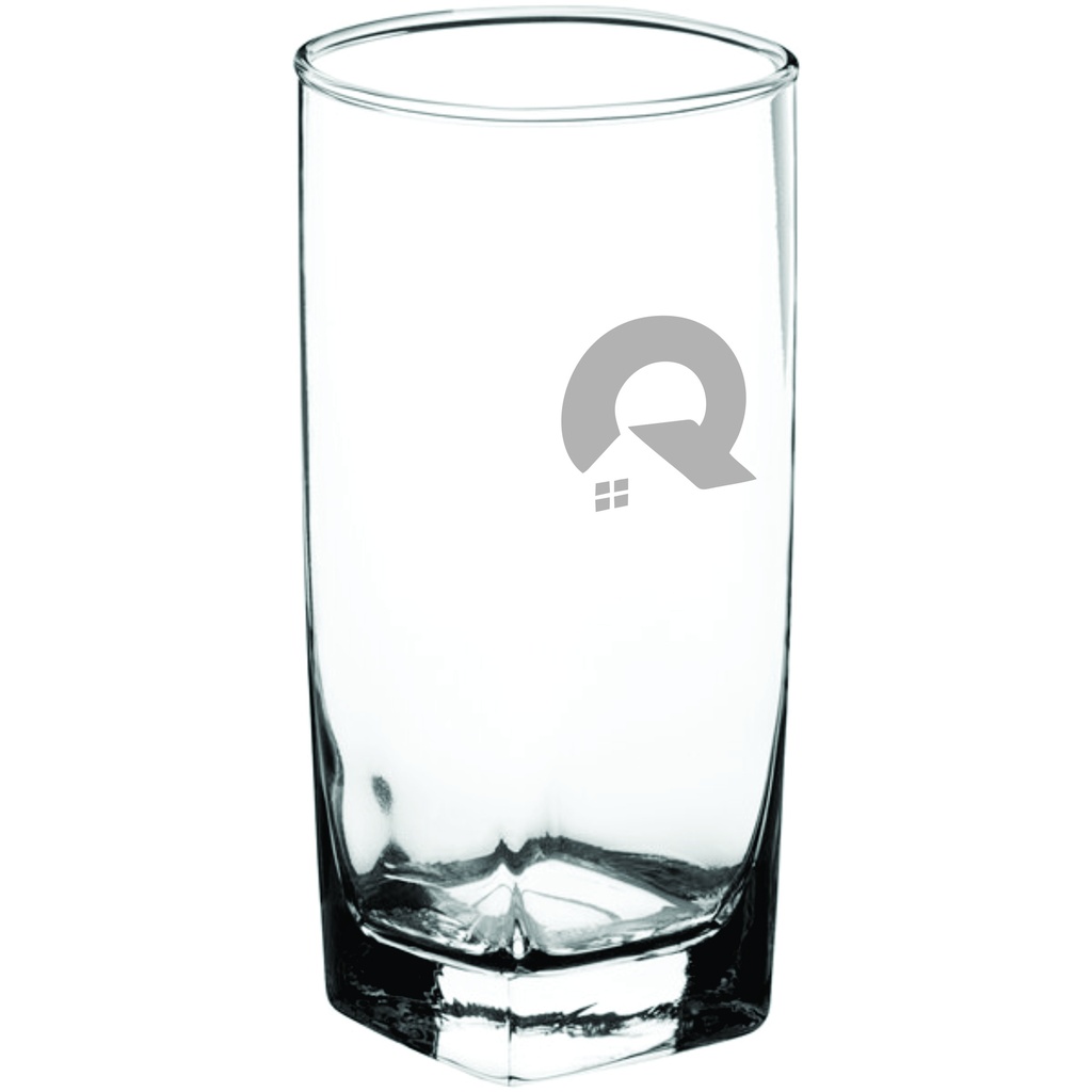 Acopa Cube 14 oz. Beverage Glass