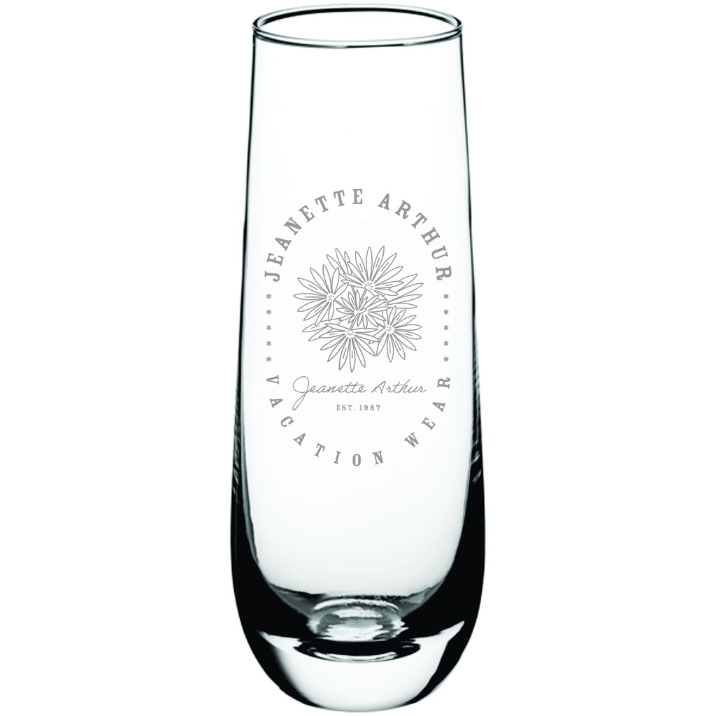 10 oz. Stemless Flute Glass