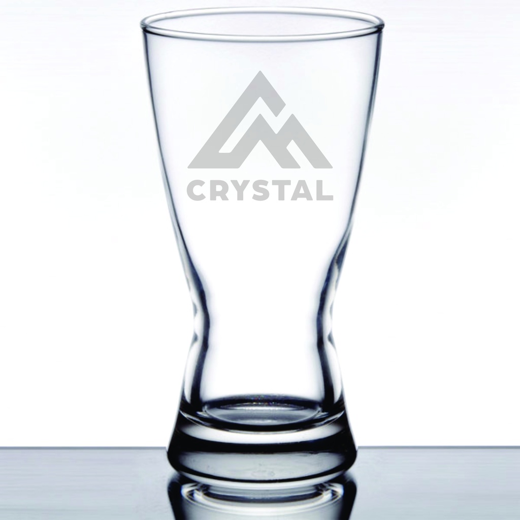 Libbey 1181HT Hourglass 12 oz. Rim Tempered Pilsner Glass