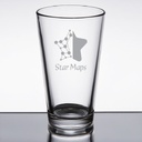 Libbey Restaurant Basics 16 oz. Rim Tempered Mixing Glass / Pint Glass