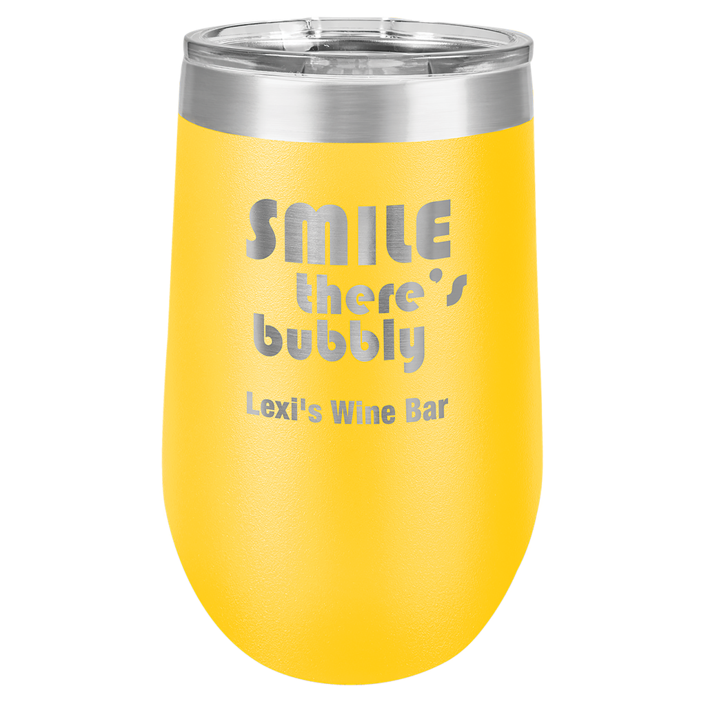 Polar Camel 16 oz. Yellow Vacuum Insulated Stemless Tumbler w/Lid