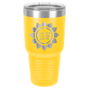 Polar Camel 30 oz. Yellow Ringneck Vacuum Insulated Tumbler w/Clear Lid