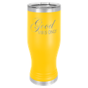 Yellow 20 oz. Polar Camel Pilsner w/Clear Lid