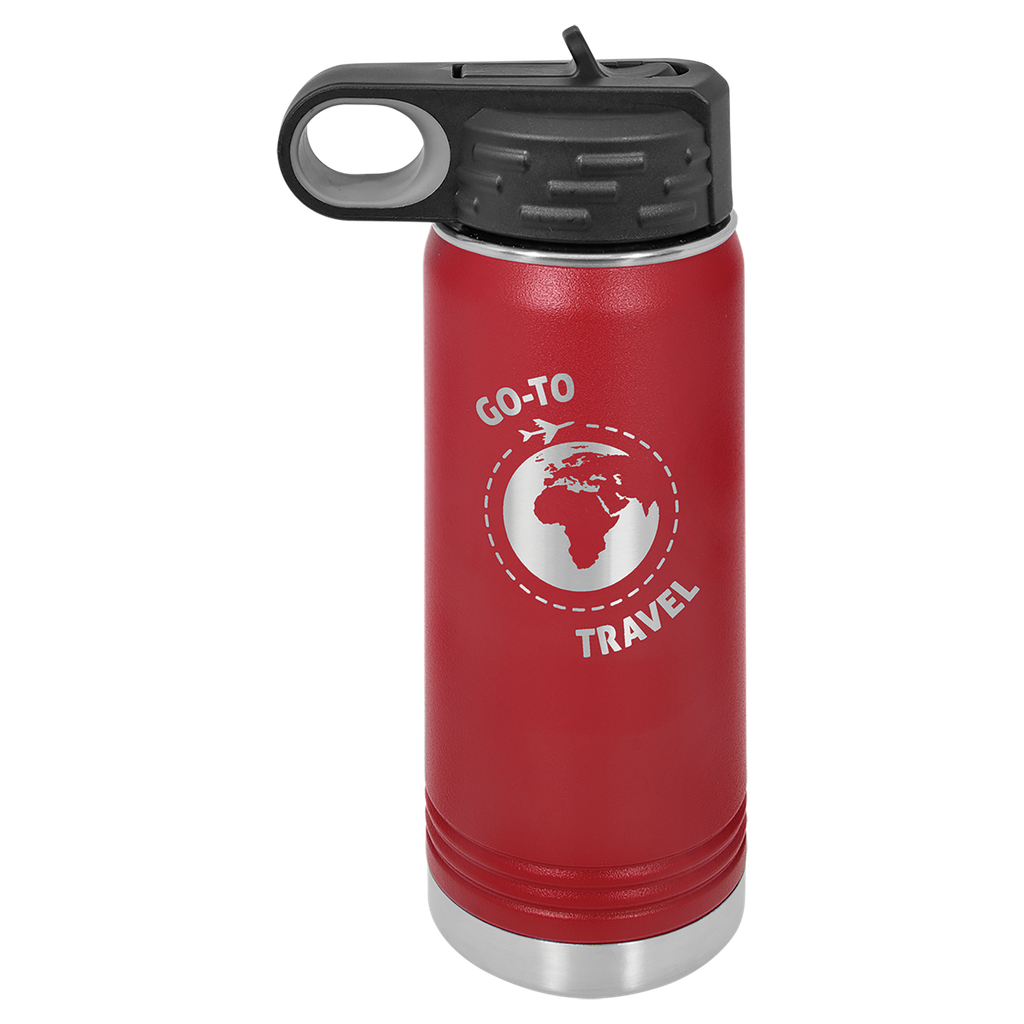 20 oz. Maroon Polar Camel Water Bottle