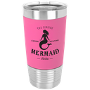20 oz. Pink/Black Polar Camel Tumbler with Silicone Grip and Clear Lid