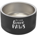 Polar Camel 18 oz. Black Pet Bowl