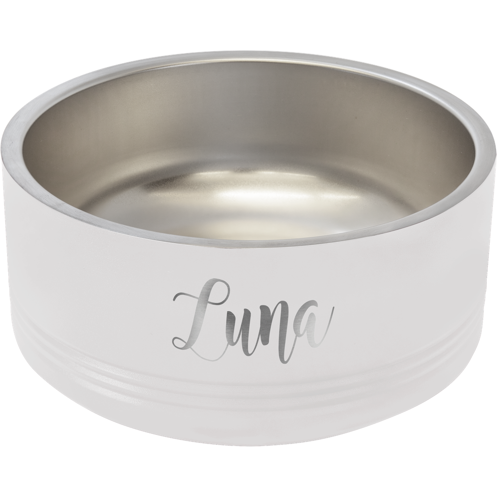 Polar Camel 32 oz. White Pet Bowl