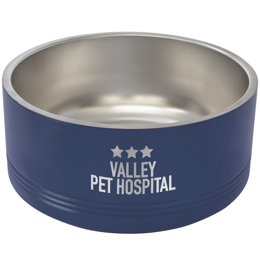 Polar Camel 64 oz. Navy Blue Pet Bowl