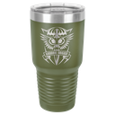 Polar Camel 30 oz. Olive Green Ringneck Vacuum Insulated Tumbler w/Clear Lid