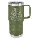 Polar Camel 20 oz. Olive Green Vacuum Insulated Travel Mug with Slider Lid