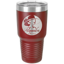 Polar Camel 30 oz. Maroon Ringneck Vacuum Insulated Tumbler w/Clear Lid