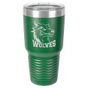 Polar Camel 30 oz. Green Ringneck Vacuum Insulated Tumbler w/Clear Lid