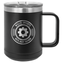 Polar Camel 15 oz. Black Vacuum Insulated Mug with Slider Lid