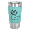 20 oz. Teal Laserable Leatherette Polar Camel Tumbler with Clear Lid