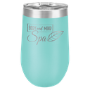 Polar Camel 16 oz. Teal Vacuum Insulated Stemless Tumbler w/Lid