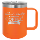 Polar Camel 15 oz. Orange Vacuum Insulated Mug with Slider Lid