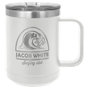 Polar Camel 15 oz. White Vacuum Insulated Mug with Slider Lid