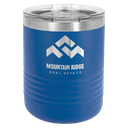 Polar Camel Ringneck 10 oz. Royal Blue Vacuum Insulated Tumbler with Clear Lid